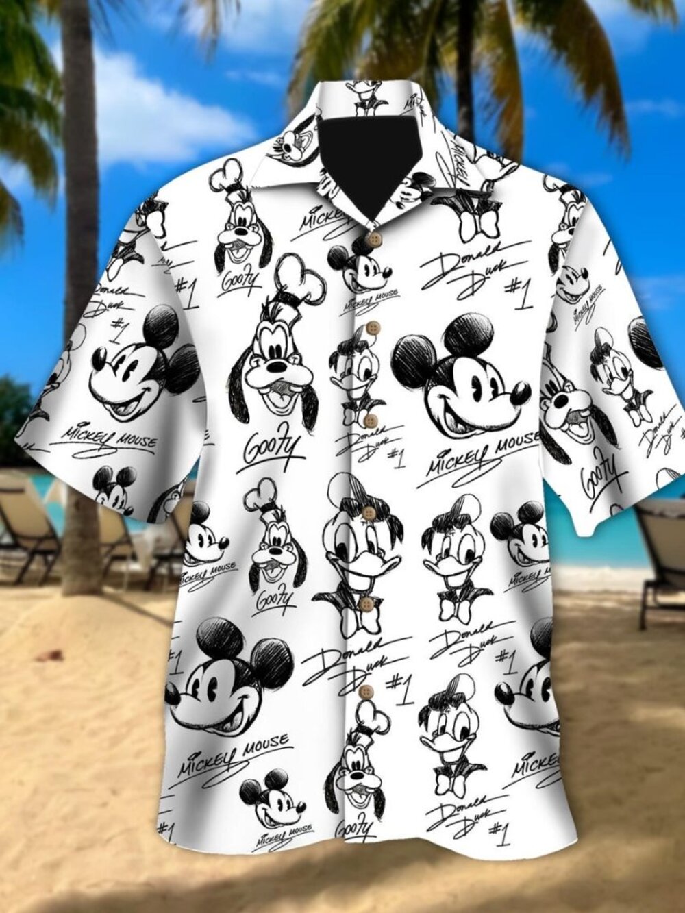 Disney Mickey And Friends Signature Hawaiian Shirt